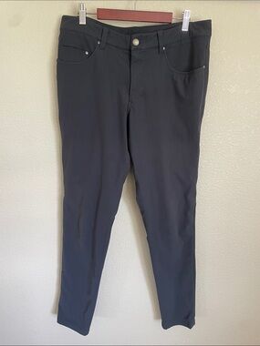 Lululemon Men's ABC Classic 5 Pocket Pants 33 Dark Gray Warpstreme Chinos